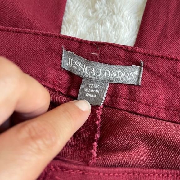 Jessica London High Rise Classic Cotton Denim Straight Jeans Size 12W - Picture 4 of 7